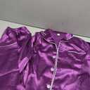 DF-deals Girls Boys Kids Silk Satin Pajamas Set Button-Down Clothes Long Sleeve Loungewear Sleepwear PJS (12-13 Years, Purple)