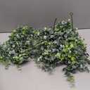 Sggvecsy Artificial Eucalyptus Garland 3 Pack Fake Eucalyptus Greenery Garland Faux Hanging Plants Artificial Vines, 5.6 Feet/Strand for Wedding Backdrop Arch Wall Table Party Outdoor Festival Decor
