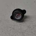 1 PC Car High-Pressure Radiator Cap with Temperature Gauge, 1.8 Bar Vehicle Fuel Tank Cap for Real-Time Temp Monitoring, Universal Waterproof Metal Automotive Radiator Cap Accessories (Black)