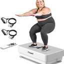 POWET Vibration Plate Exercise Machine for Weight Loss, Woukout & Lymphatic Drainage  Whole Body Vibrating with 99 Speed Levels & 5 Pre-Set Modes  Supports Up to 400lbs, Ideal for Home Use