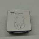 KVIDIO Bluetooth Headphones Over Ear, 65 Hours Playtime Wireless Headphones with Microphone, Foldable Lightweight Headset with Deep Bass, HiFi Stereo Sound for Travel Work Cellphone (Black)