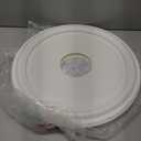 Molded Nylon Ceiling Medallion for Light Fixtures and Ceiling Fans 16"OD x 4"ID x 3/4"P (Fits Canopies up to 12-3/8") White