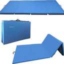 Fitvids All Purpose 4'x8'x2" Extra Thick High Density Anti Tear Gymnastics Gym Folding Exercise Aerobics Mats Blue