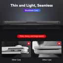 BlueSwan Matte Case for MacBook Pro 14 M5 M4 M3 M2 M1 Pro/Max 2026-2021, Compatible A3426 A3427 A3434 A3401 A3112 A2992 A2918 A2779 A2442, Hard Shell Protective Cover, Space Black Clear