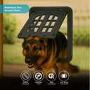 Large Pet Screen Door, 13 x 17 inches, Magnetic Self-Closing Dog Cat Door with 4-Way Entry, Black