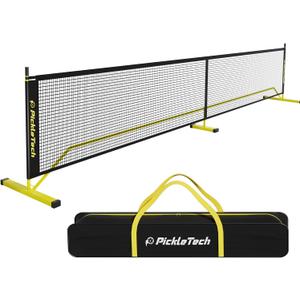 Portable Pickleball Net - 22 FT USAPA Regulation Size, Applies to Indoor & Outdoor & Driveway, Pickle Ball Net System with Carrying Bag (Yellow)