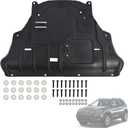 Front Engine Under Splash Shield Guard Fit for Jeep Cherokee 2014 2015 2016 2017 2018 Heavy-Duty PVC Skid Plate | Mud Flap Case Cover,Maintenance Holes & Ventilation Design