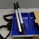 Snow Shovel for Driveway with Ergonomic D-Grip Handle, Large Capacity Wide Blade Snow Shovels with Aluminum Strip Scoop, Portable Plastic Snow Shovel for Garden, Car Garage, Home Sidewalk (Blue)