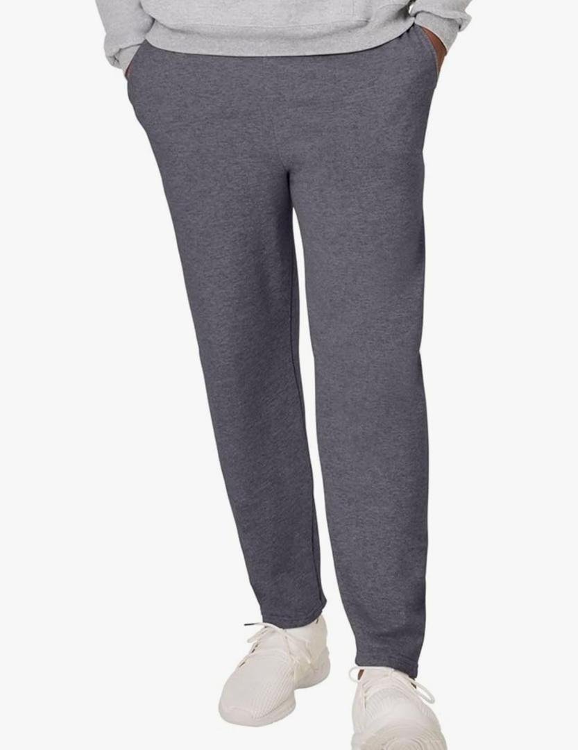 Hanes Mens EcoSmart Best Sweatpants, Athletic Lounge Pants with Cinched Cuffs Size XL