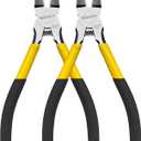 BOOSDEN 6.5" Wire Cutters, 2 Pack, Precision Side Cutter, Spring Loaded Cutting Pliers, Dikes for Artificial Flowers & Crafting