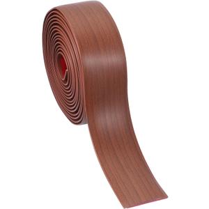 PATIKIL Self Adhesive Floor Transition Strip 10 ft x 2" Vinyl Flat Divider Flooring for Joining Floor Gaps Carpet Transition Floor Tiles, Walnut