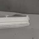 No Tools No Drill Cordless Roman Shades for Indoor Windows 100% Blackout, for Window Size 29" W 48" H White