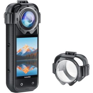 Insta 360 X5 Premium Glass Lens Guard Set for Insta360 X 5 X5 Protective Cover Case Cap Anti-fog Snap-on Protective Mirror