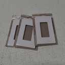 Lutron Claro Light Switch Cover Plate, 1 Gang Wallplate, for Decorator Light Switches, Rocker Light Switch Cover, Outlet Cover, Screwless Switch Plate Cover, Gloss, CW-1-WH-3, White, Pack of 3 