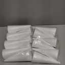 Happyyami 10pcs Craft Foam Cone White Cones for DIY Home Craft Project Christmas Tree Table Centerpiece 18.5cm