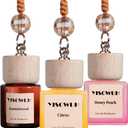 Car Air Fresheners 3-Pack Long Lasting Hanging Freshener for Auto and Home, 3pcs Sandalwoodt&Citrus&Fruit