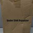 Kitstorack Under Sink Organizer, 2 Packs 2 Tier Under Sink Organizers and Storage, Slide out Pull out Cabinet Organizer Shelf, Metal Sliding Drawer for Kitchen Bathroom Pantry Closet Rack(White)