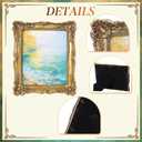 Lineshading 4 Sizes Gold Vintage Antique Picture Frames, Resin Retro Ornate Photo Frame 5x7, 6x8, 8x10, 11x14 with Glass Front for Vintage Wall Hanging Decor Tabletop Display Victorian Poster Frame