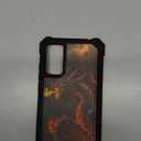 for TCL ION V Phone Case/TCL ION X / 40Z Phone Case T607DL with Tempered Glass Screen Protector Dual Layer Structure Protection Shockproof Corner TPU Bumper Cover,Cool Red Dragon