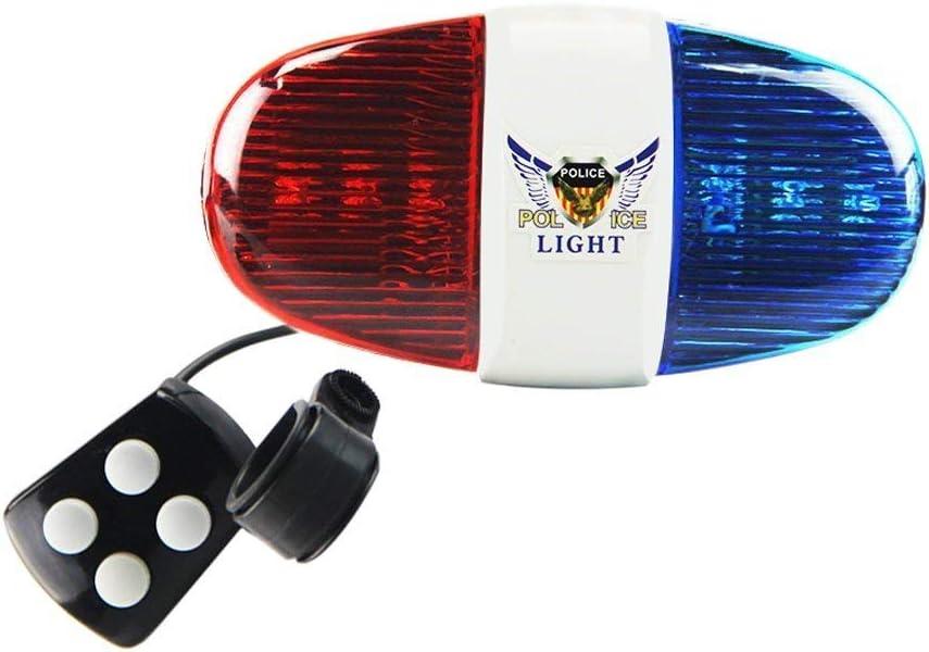 Kids Bike Police Sound Light - Oumers Electronic Horn Bike LED Light, Christmas Birthday Gift New Year Present for Your Children (Batteries Not Included)