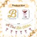 A Tini Bit Older Glitter Banner  Espresso Martini Birthday Banner with Cocktail Glass Garland for Girls' 21st Birthday, Cocktail Party, Martini Theme, and Bachelorette Decorations