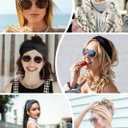 Hjiaruiky 6Packs Thick Wide Headbands for Women Knotted Headband Cloth Fabric Cute Stretchy Soft Running Twist Headbands Womens Fashion Head Bands for Women's Hair Accessories Black White