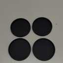 Ezprotekt Non Slip Furniture Pads, 4 Pcs 3" Rubber Caster Cups, Anti Skid Furniture Coasters for Hardwood Floors, No Slide Furniture Gripper, Floor Protector for Bed Couch Furniture Stoppers (Black)