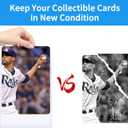 1000Pcs Clear Top Loaders for Cards (500Pcs Hard Plastic Card Holders & 500Pcs Card Sleeves) 3" x 4" Toploaders, Card Protector Sleeves for Baseball Cards, Standard Trading Cards