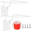 2 Set Wall Mount Sharps Container Mounting Bracket for 1 Quart 8702, 8702T, 8721 Stackable Sharps Container, White