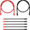 Golf Cart Heavy Duty Battery Cable 7 PCS Set 4 Gauge for 1994-Up Club Car DS & Precedent 48Volt