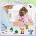 BOLDNOVA 6PCS Crochet Kit for Beginners, Knitting Kit with Step-by-Step Video Tutorials, Beginner Crochet Kit for Adults, Crochet Animal Kit for Beginners Kids, Complete Kit Included 6 Cute Animals (P