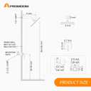 Black Shower Head And Faucet Set Complete With Valve Shower Fixtures With 6 Inch High Pressure Rain Shower Head Trim kit Regaderas Para bBao Modernas