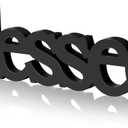 Blessed Letter Table Sign Blessed Standing Letter Table Sign Rustic Wooden Home Standing Decor for Wedding Graduation Party Baby Shower First Communion Christening Decorations(Black)