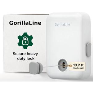 GorillaLine - Retractable Clothesline Indoor Outdoor Clothes Line | Heavy Duty Clothes Drying Laundry Line | Wall Mounted Drying Rack Clothing Line