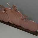 Primitives by Kathy Blush Pumpkins Slat Sitter