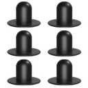 6 PCS Pool Strainer Wall Plugs for Above Ground Swimming Pools Stopper Replacement Compatible for Intex Bestway Coleman Filter Pump Water Stopper Drainer (Black) 2 Pack