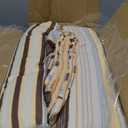 Chezmoi Collection Avery Striped Cotton Quilt Set Oversized King Size, 3-Piece Soft Pre-Washed 100% Cotton Quilt, Multi-Color Brown