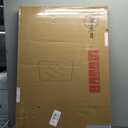 24x36 inch Black Bathroom Mirror, Metal Framed Rounded Rectangle Wall Mount Vanity Mirror, HD Tempered Glass, Aluminum Frame, Horizontal or Vertical Hanging, Modern Home Decor