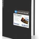 Sooez Heavy Duty Binder with Plastic Sleeves 12x18 Portfolio Folder with 30 Clear Sheet Protectors, Display 60 Pages, Presentation Book for Artwork, Sheet Music, Document