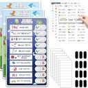 3 in 1 Bedtime/Morning/Daily Routine Chart for Kids, Magnetic Chore Chart for Kids with Cute Chore Stickers, Visual Schedule for Kids with Autism, Cute to Do List Checklist for Kids