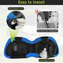 Golf Cart Seat Covers Fit for Club Car Precedent Club Car Tempo Yamaha G29 Front Seat Covers Stretchy Breathable Washable Regular Cushions Cover No Nails Required Easy to Install Black & Blue