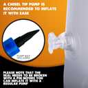 ArtCreativity Tombstone Ring Toss - Set of 4 - Gravestone Ring Toss Game with Weighted Bottoms - Doubles as Inflatable Halloween Decor