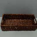 Wicker Storage Basket Bathroom Toilet Tank Toilet Paper Baskets,Toilet Paper Holders for Storage with Built-in Handles,Storage Baskets for Organizing Pantry Bathroom
