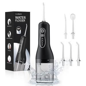 OasiSmile New Water Flosser for Teeth Cleaning, 260ML Portable Cordless Oral Irrigator with DIY Strength, 4 Cleaning Modes, IPX7 Waterproof Rechargeable Water Dental Pick Flosser for Home, Travel