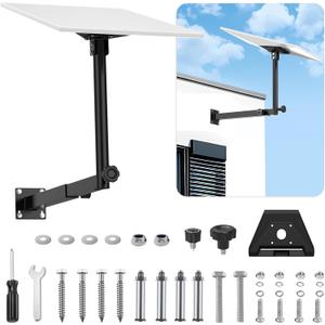 Adjustable Starlink Gen 3 Mount, 360 Rotatable Starlink Pole Mounting Kit Compatible with V3 Starlink Standard Dish (Length-27.5 inch)