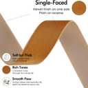 MEEDEE Copper Velvet Ribbon 1 Inch Single Face Nylon Velvet Ribbon 2 Rolls 20 Yards Cognac Ribbons for Christmas Tree, Gift Wrappig, Rustic Wreath, Velvet Bow Making, Floral Bouquet, Home Decor