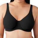 Wacoal Women's Pendulous Shape Revelation Unlined Full Coverage Underwire Bra, 855387 (38G, Black)