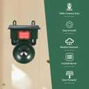 2026 Upgraded Ultrasonic Bird Repeller Solar Powered Outdoor IP65 Motion Activated Bird Pigeon Deterrents for Outside Woodpecker Goose Repellent Devices for Rooftops Balconies Porch Patio