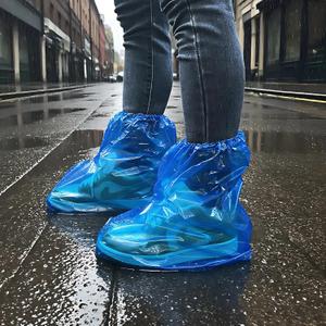 10 Pairs Waterproof Shoe Covers for Rain - Disposable Plastic Rain Shoe Covers - Non-Slip Indoor Outdoor Rain Cover for Shoes,Plastic Overshoes for Men Women -Water Proof Boot Protector  Blue