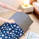 92 x 20 Inch Flower Oxford Cloth Jumbo Rug Storage Bag, Dustproof Carpet Protection Bags, Rolled Rugs Drawstring Carpet Pouch for Indoor Outdoor Carpet Storage Packing